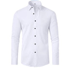 Camisa Flexível Ultra Comfort Tecido Seda Gelo - Não amarrota