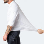 Camisa Flexível Ultra Comfort Tecido Seda Gelo - Não amarrota