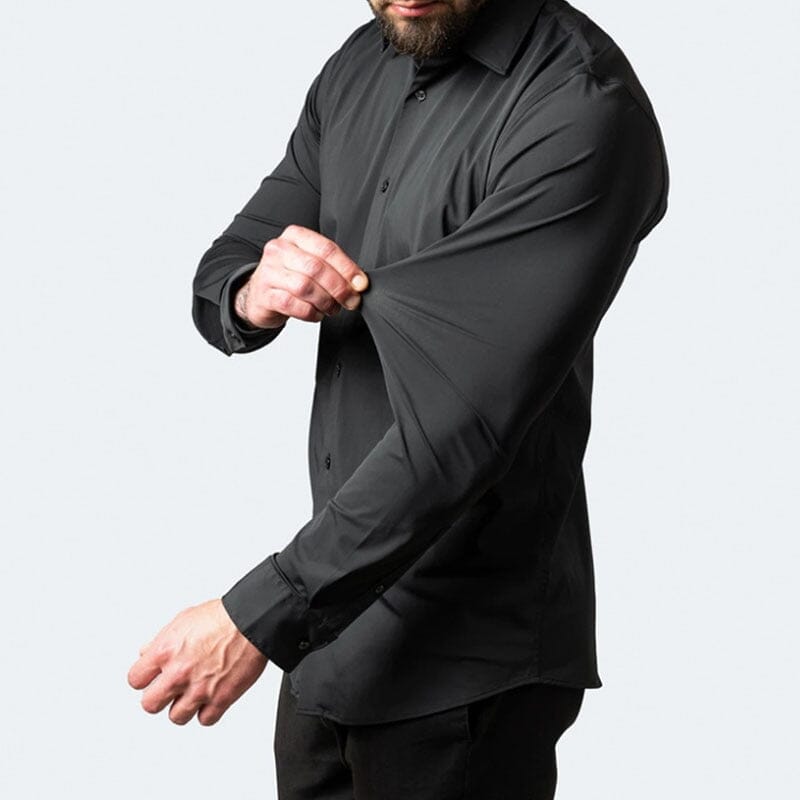 Camisa Flexível Ultra Comfort Tecido Seda Gelo - Não amarrota