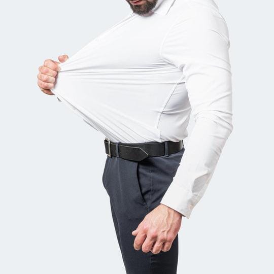 Camisa Flexível Ultra Comfort Tecido Seda Gelo - Não amarrota