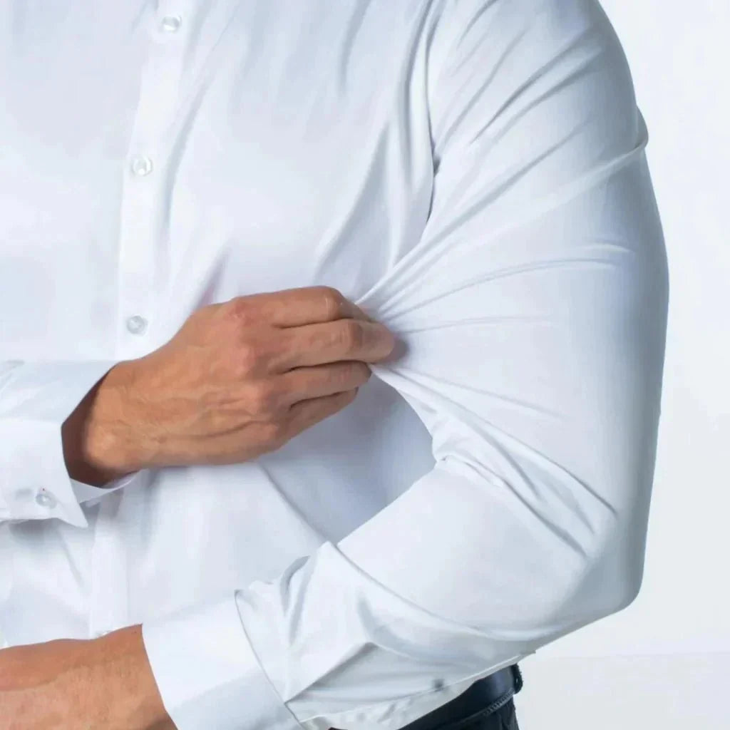 Camisa Flexível Ultra Comfort Tecido Seda Gelo - Não amarrota
