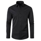 Camisa Flexível Ultra Comfort Tecido Seda Gelo - Não amarrota