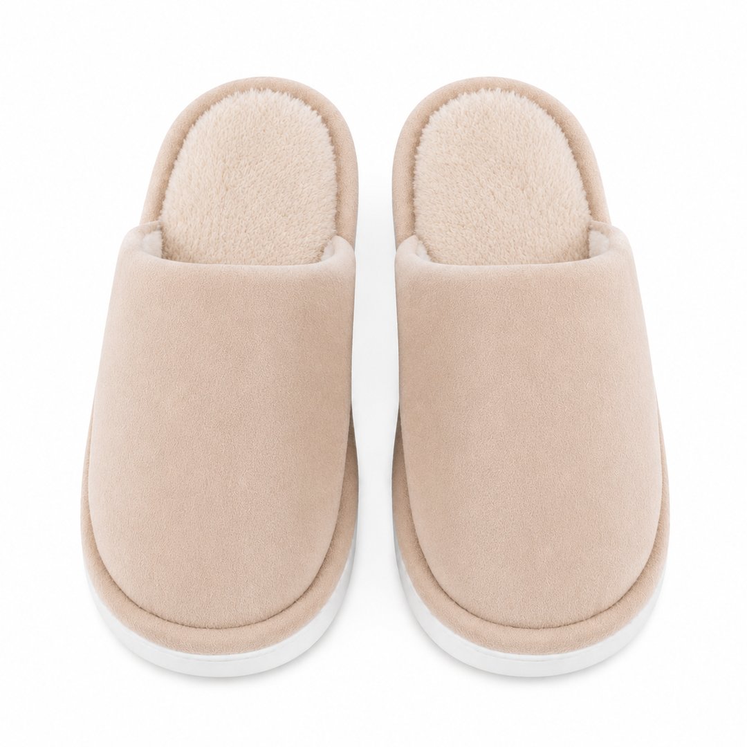 Chinelos de Pelúcia Casa Unissex - Antiderrapantes, Quentes e Macios para Quarto no Inverno (Compre 1 Leve 2 Pares)