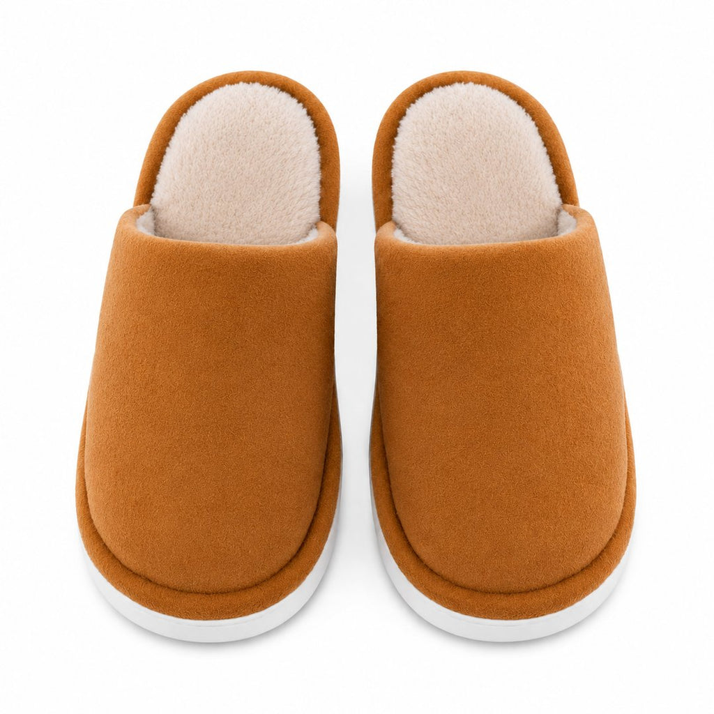 Chinelos de Pelúcia Casa Unissex - Antiderrapantes, Quentes e Macios para Quarto no Inverno (Compre 1 Leve 2 Pares)