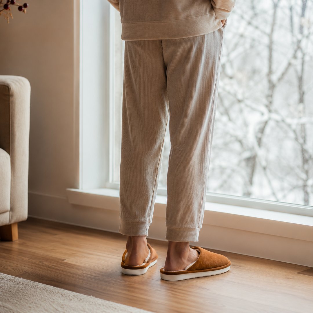 Chinelos de Pelúcia Casa Unissex - Antiderrapantes, Quentes e Macios para Quarto no Inverno (Compre 1 Leve 2 Pares)