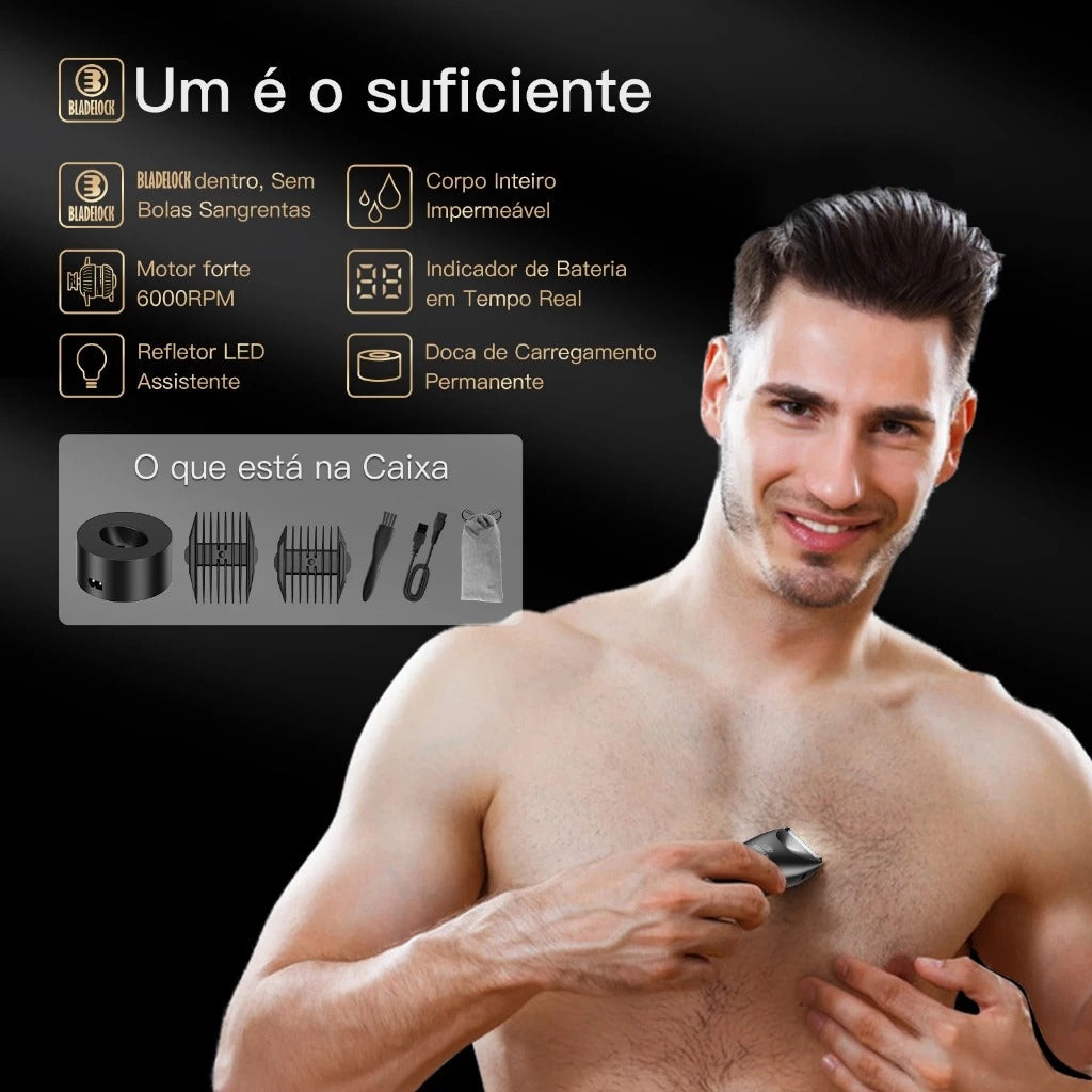 Aparador Íntimo Masculino – Corte Seguro e Sem Irritação