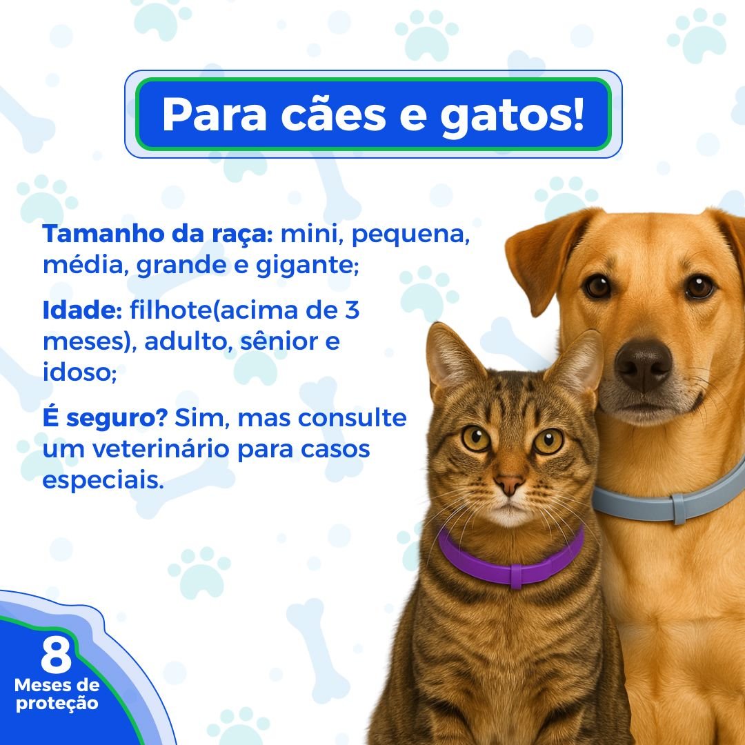 Colar Anti Pulgas e Carrapatos