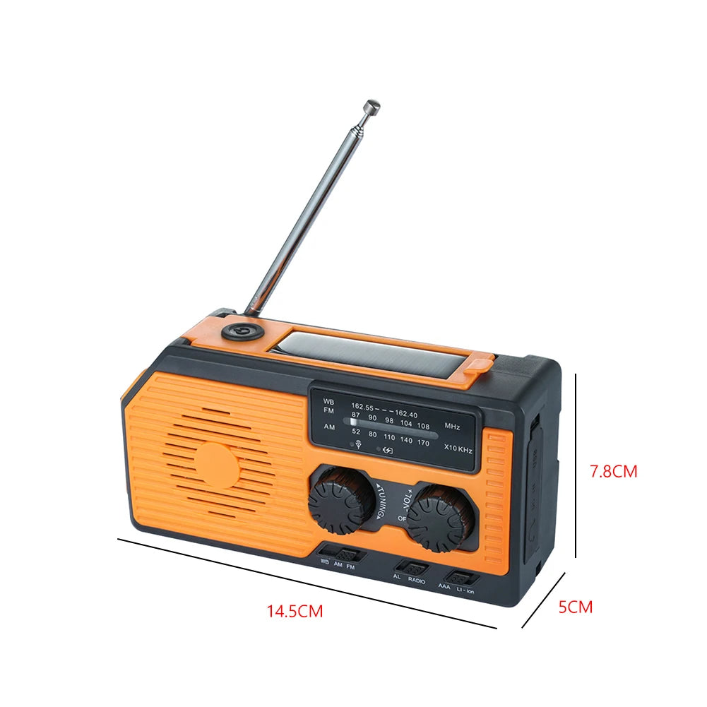 Rádio Portátil amfm de Emergência AlertMax Pro - Sua Segurança em Qualquer Situação de Crise