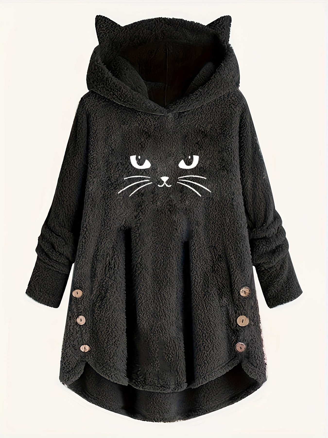 Moletom LuxePlush Hood Cat