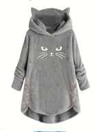 Moletom LuxePlush Hood Cat