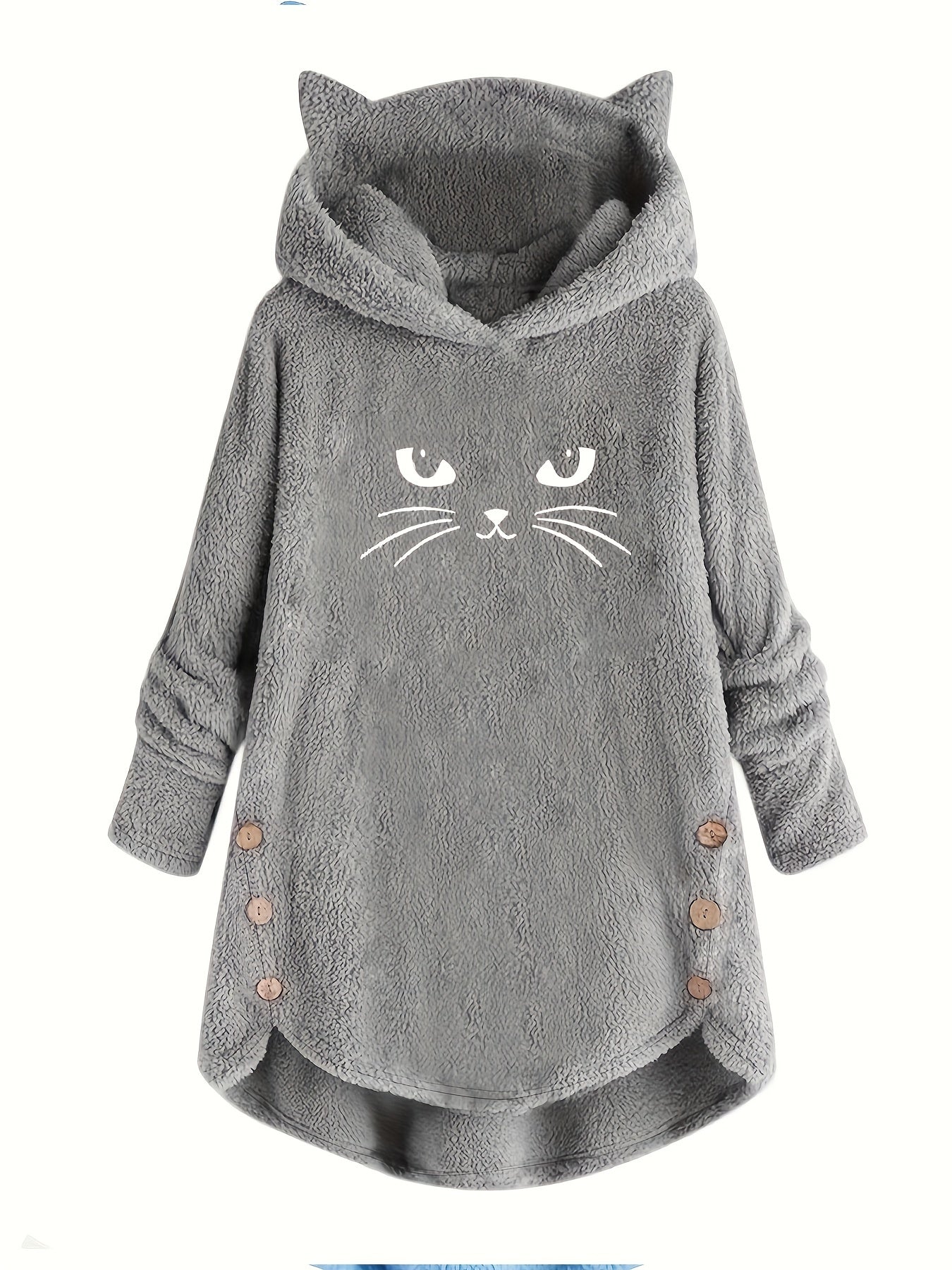 Moletom LuxePlush Hood Cat