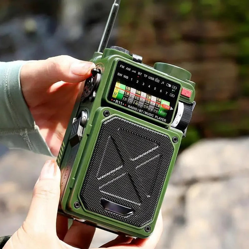 Rádio Portátil de Emergência Nexus R11 Ultra Link: O Primeiro Rádio Inteligente com Bluetooth e 6 Fontes de Energia