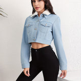 Casaco Arctic Chic Sherpa com Lapela