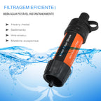 Filtro de Água Portátil 5000L - Água Potável em Qualquer Emergência!
