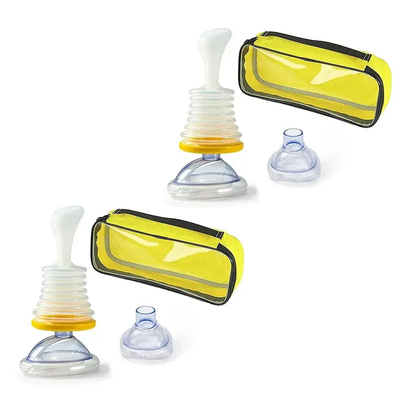 Kit de Primeiros Socorros para RCP + Desengasgador LifVac – Sobrevivência em Emergências
