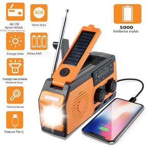 Rádio Portátil amfm de Emergência AlertMax Pro - Sua Segurança em Qualquer Situação de Crise