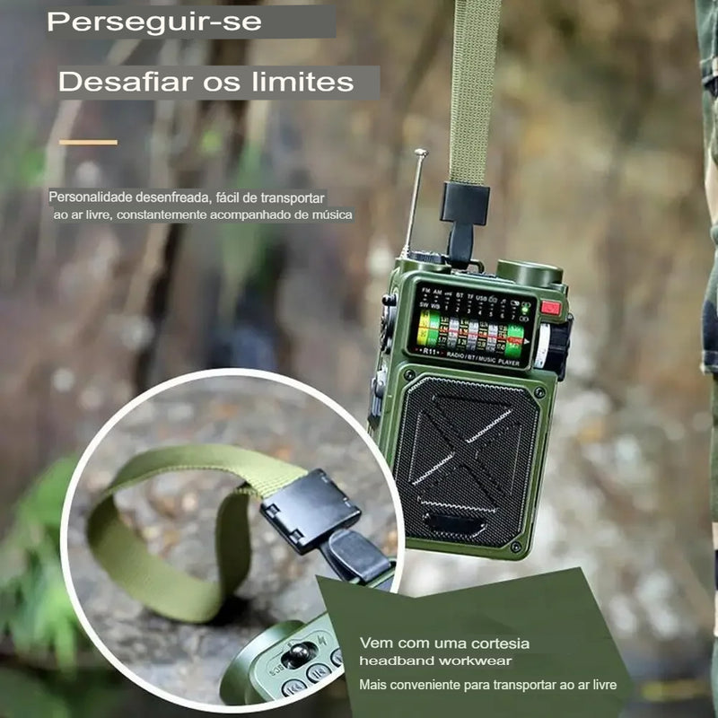 Rádio Portátil de Emergência Nexus R11 Ultra Link: O Primeiro Rádio Inteligente com Bluetooth e 6 Fontes de Energia