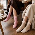 Combo 6 Pares Meias Térmicas Femininas com Pelúcia - Quentes para Inverno