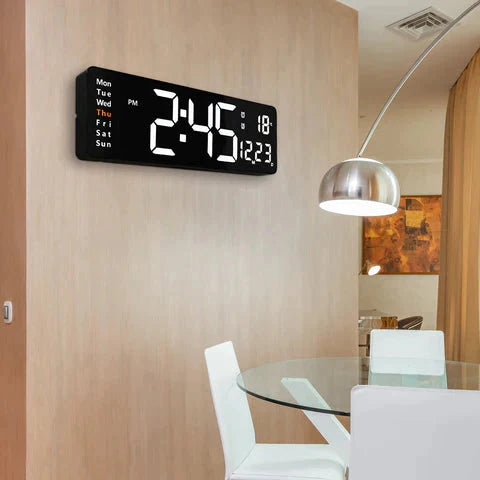 Relogio Digital de Parede Com controle e Led