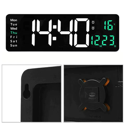 Relogio Digital de Parede Com controle e Led