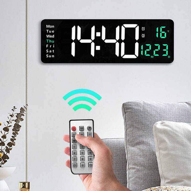 Relogio Digital de Parede Com controle e Led