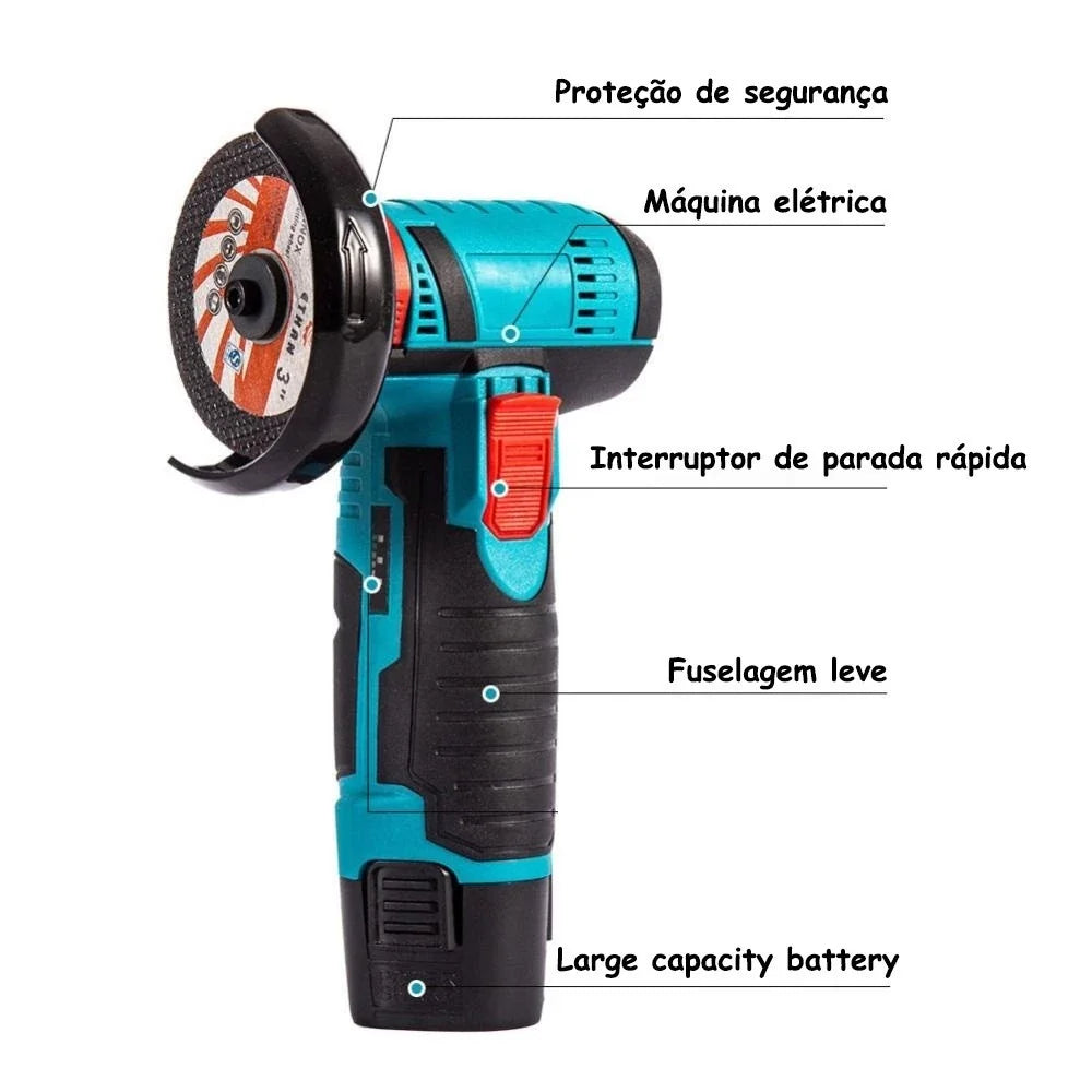 Esmerilhadeira Portátil Recarregável Titanium